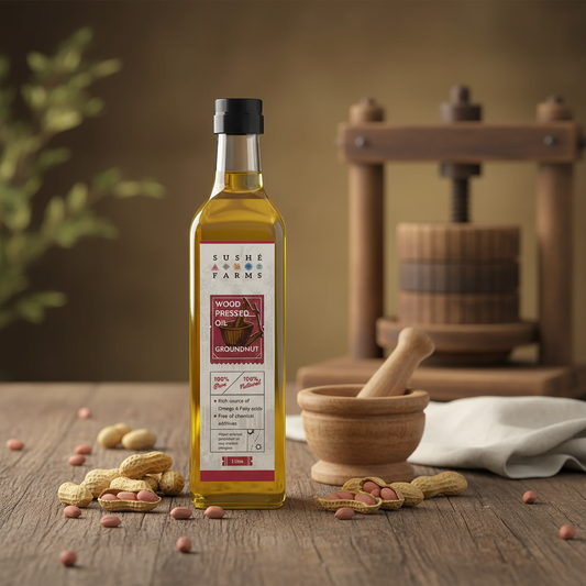 Wood Pressed Groundnut Oil