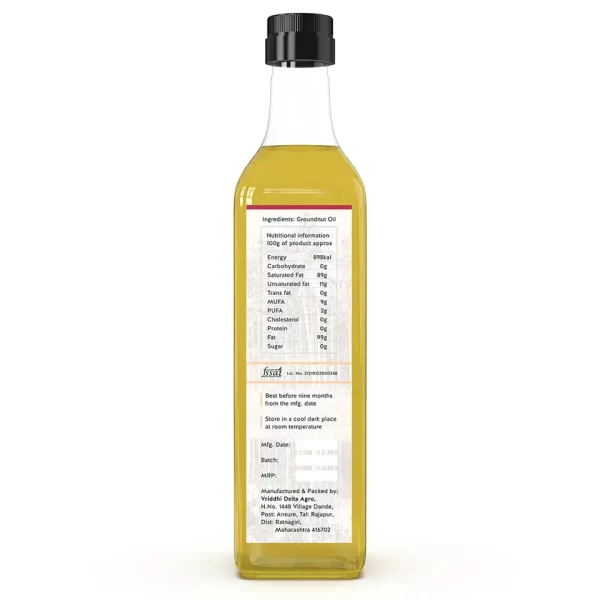 Wood Pressed Groundnut Oil 1litre - Image 2